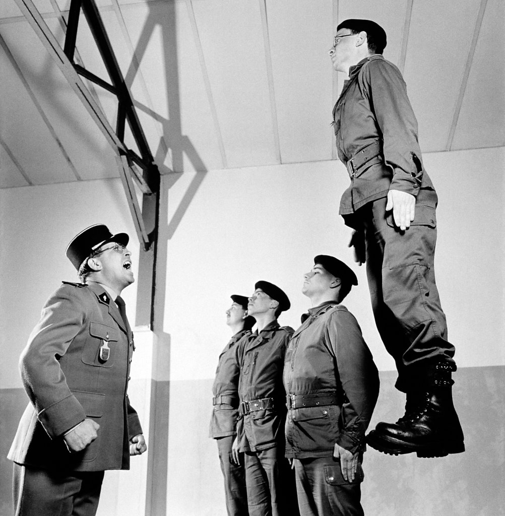 Jumping soldier